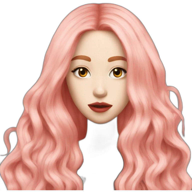 Ava Max red hair emoji