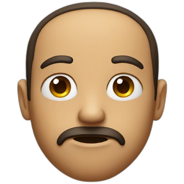 Serious face emoji