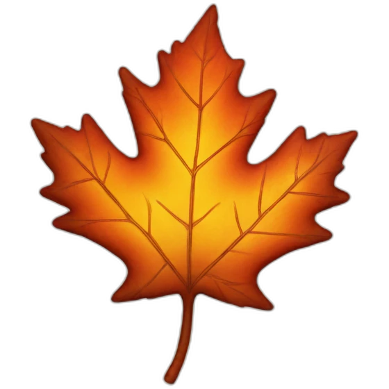 maple leaf burning emoji