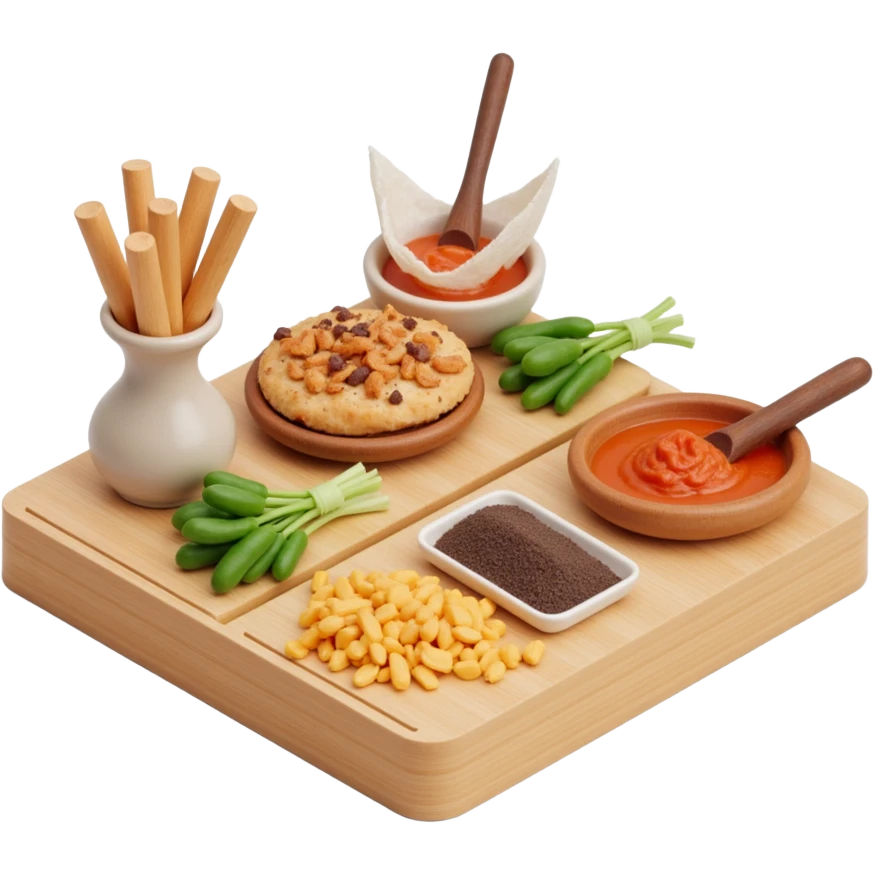 ancient Egyptian cooking scene in hieroglyphic style emoji