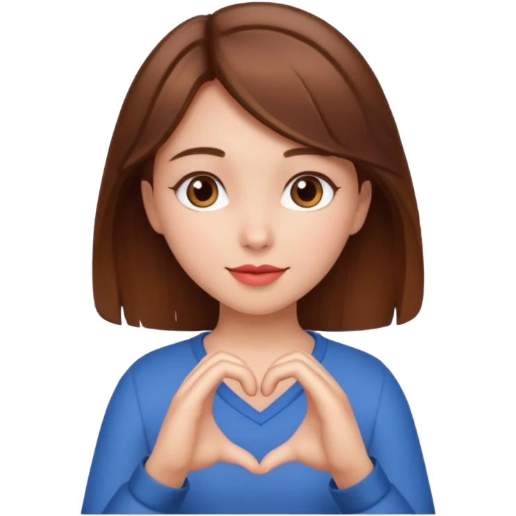 Heart hand girl  emoji