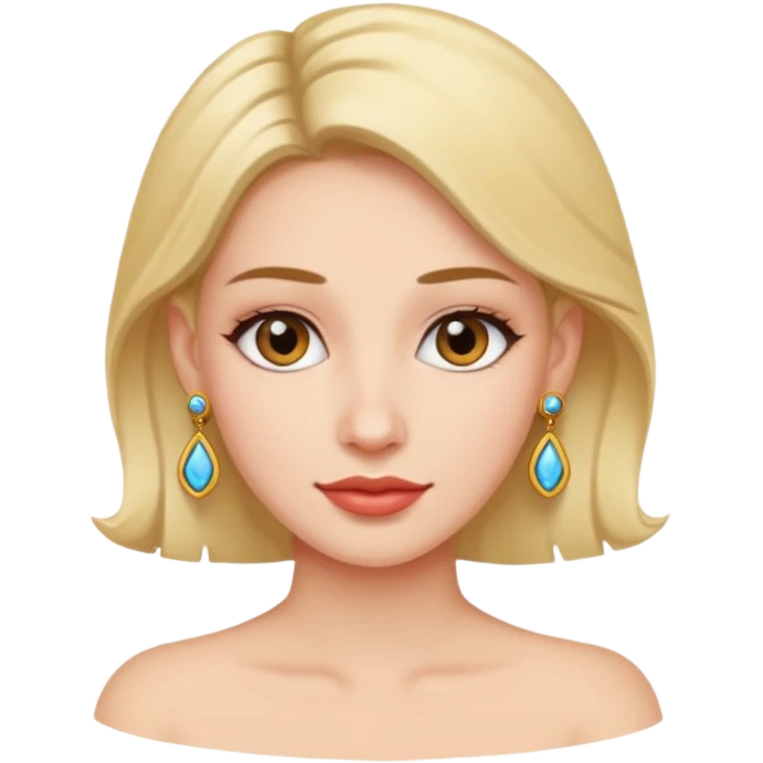 woman with earing emoji