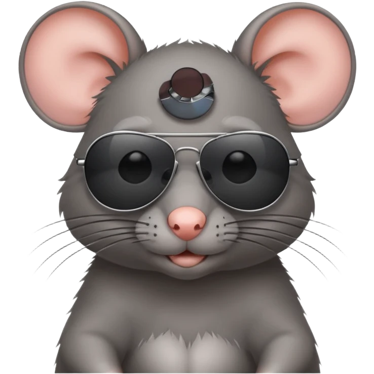 a rat with sunglasses emoji