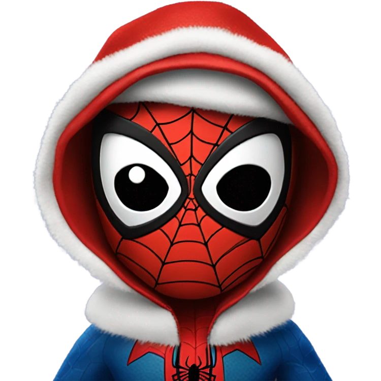 Spider-Man in santa suit emoji