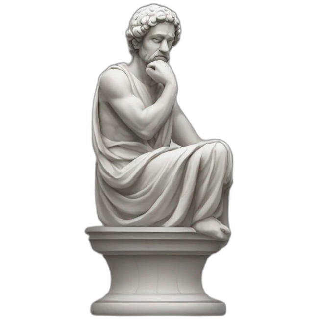 Stoic statue only with head emoji