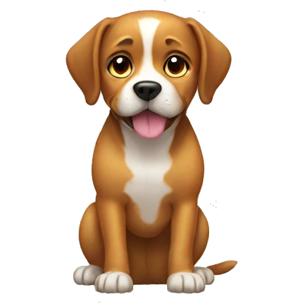 The dog has no legs emoji