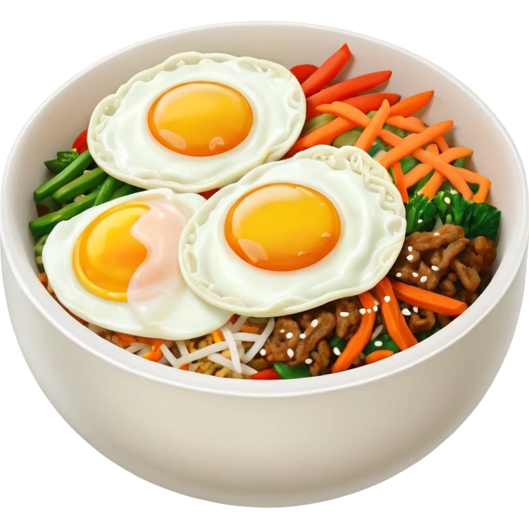 Create an emoji for Korean bibinba  one egg emoji