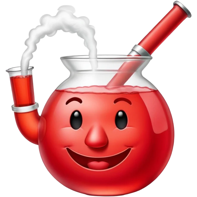 Kool-Aid Man character smoking a bong emoji