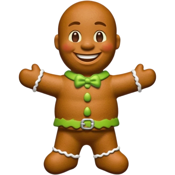 shrek gingerbread man emoji