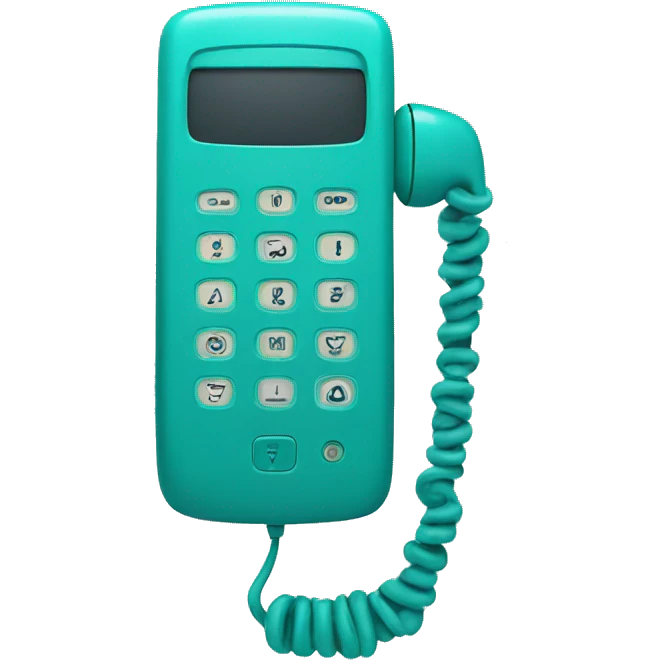 Teal Phone emoji