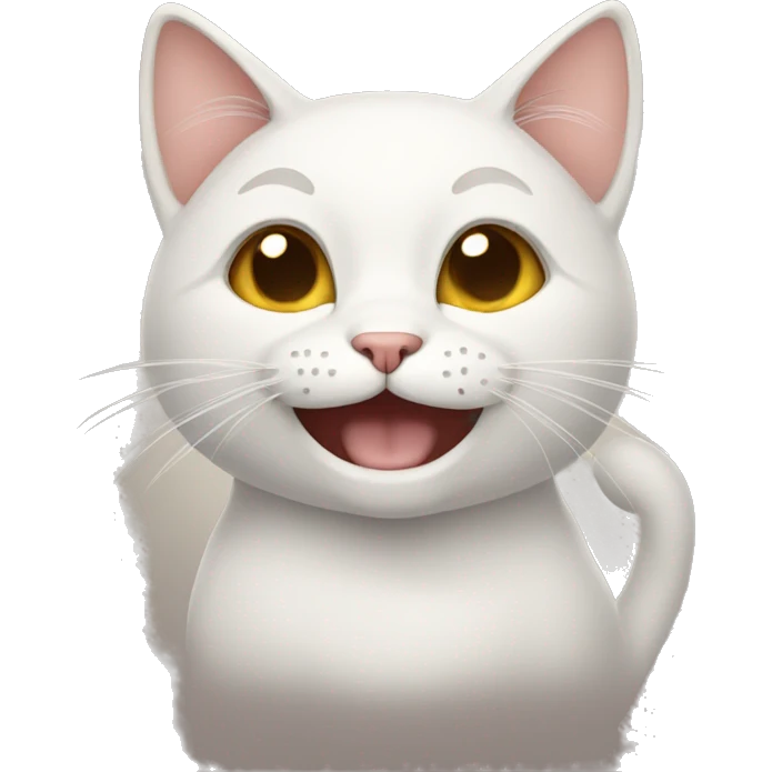cat with smile emoji