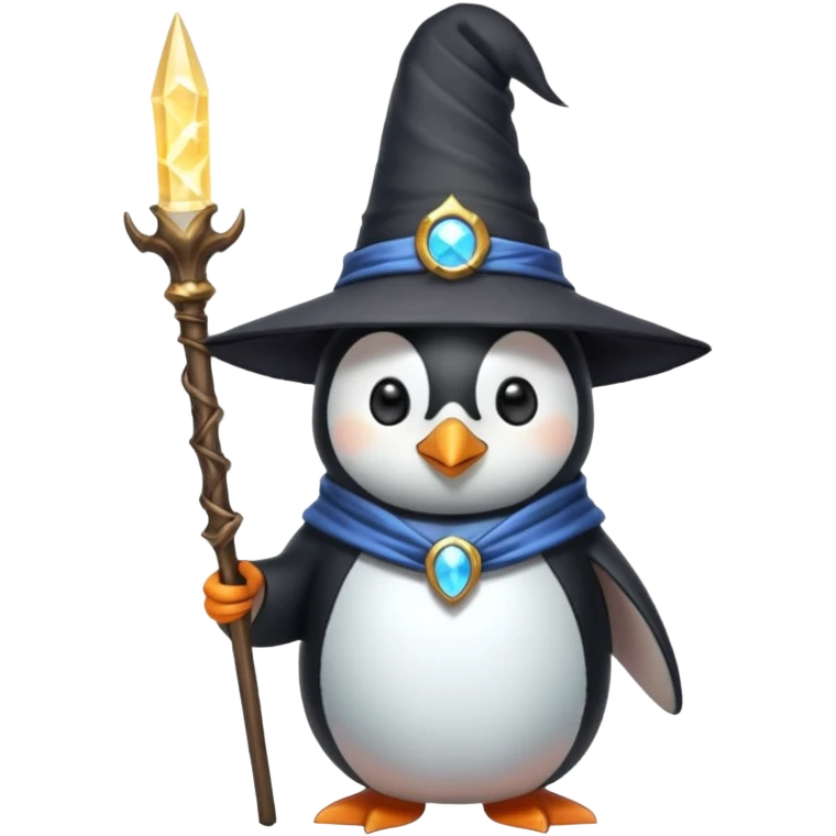 Penguin Wizard emoji