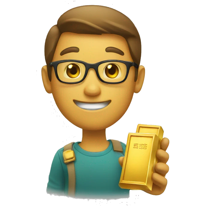 holding gold bar emoji