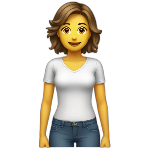 Femme en culotté de dos emoji