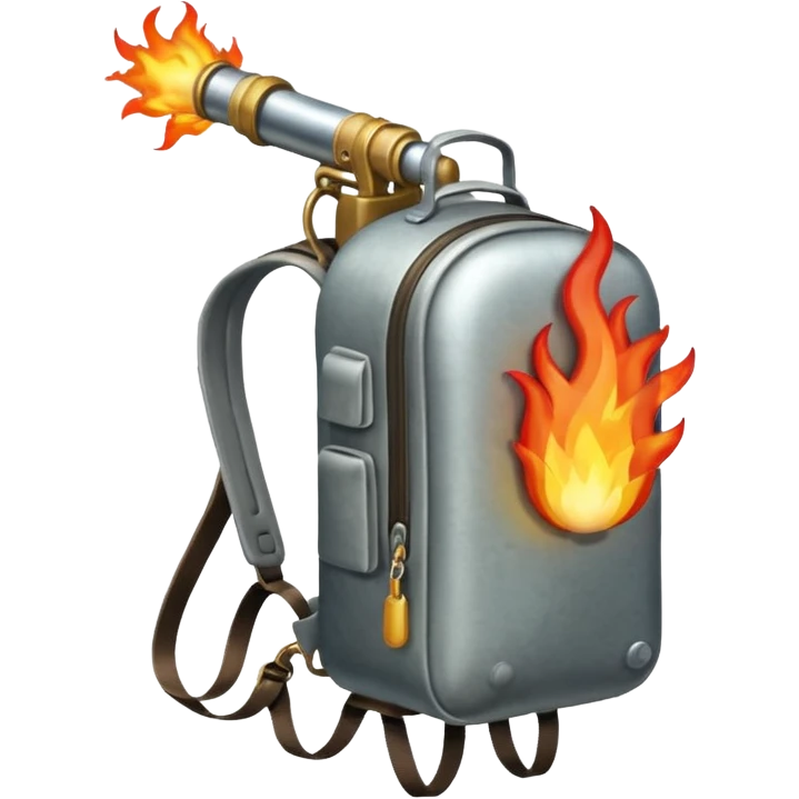 flame thrower with backpack emoji