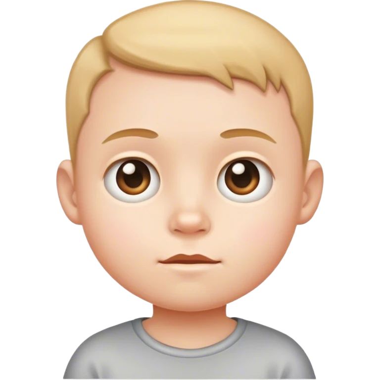 Kid with small body and big head emoji