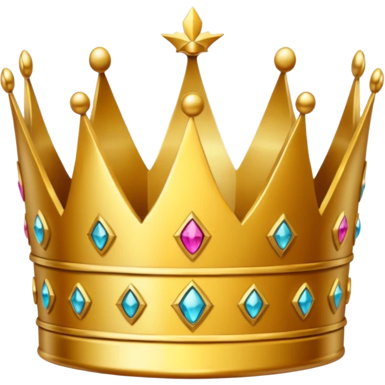 golden crown that is split in the middle emoji
