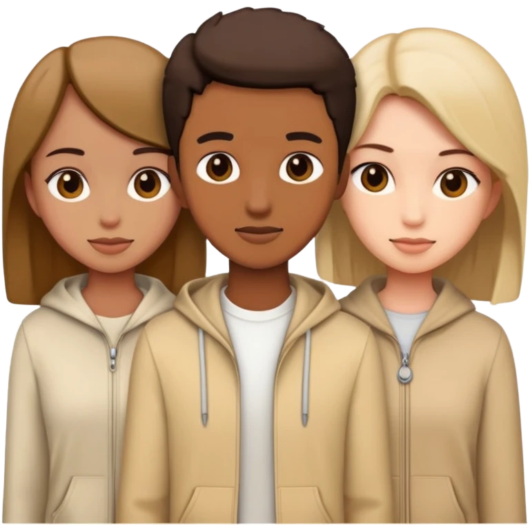 Friends beige emoji