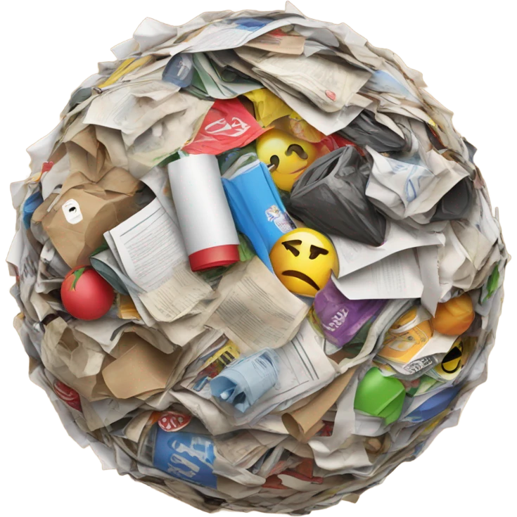 Trash ball emoji