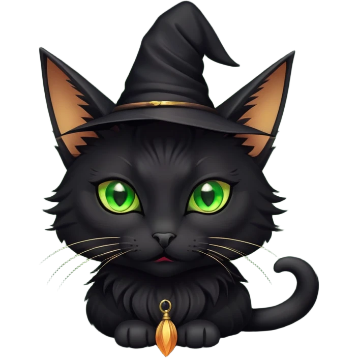 Witch cat emoji