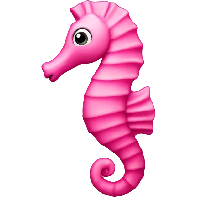 Pink sea horse emoji