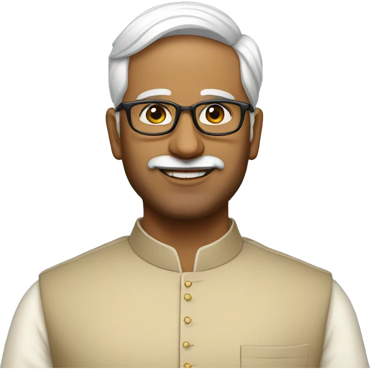 An Indian politician handsome wearing a kurta pajama emoji