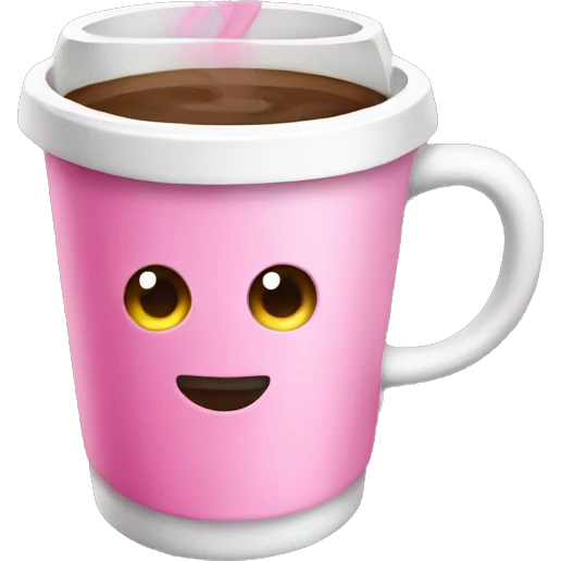 pink coffee emoji
