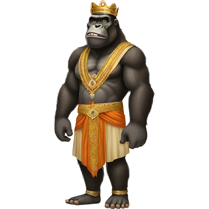 king kong in india clothes emoji