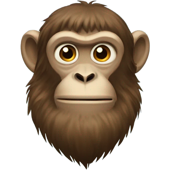 Monkey with a beard emoji