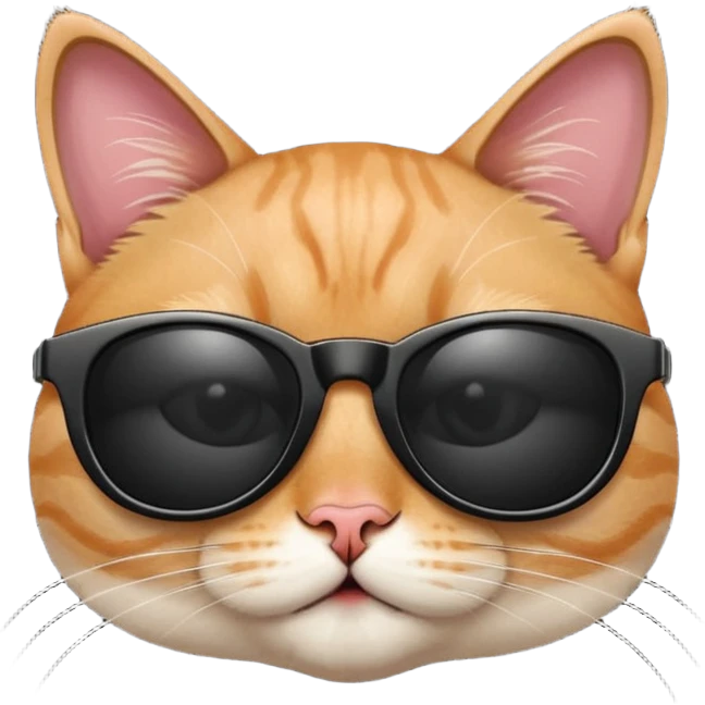 Cat with sunglasses emoji
