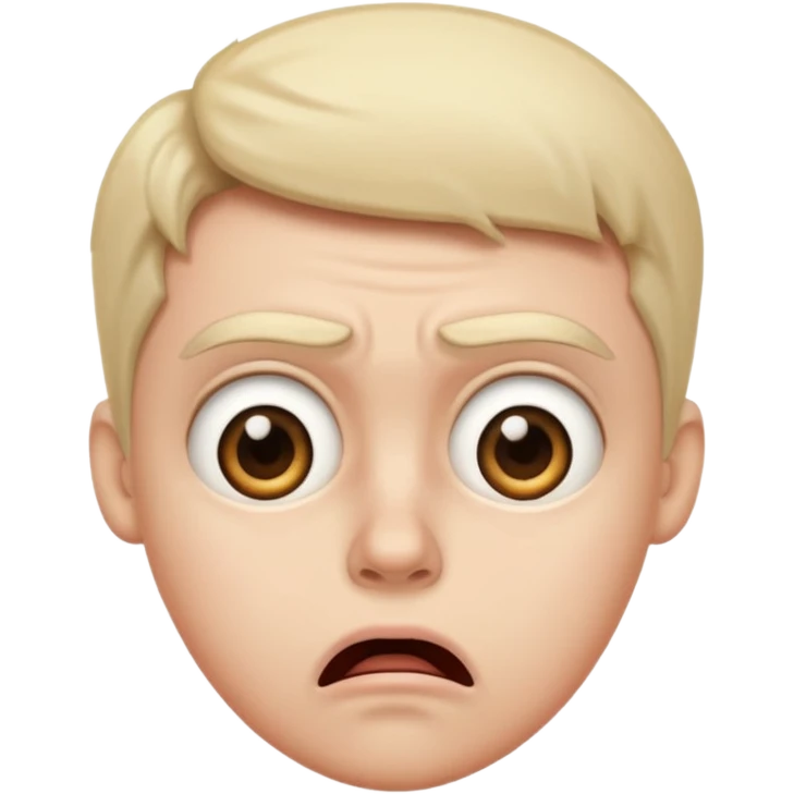 Can you make a shocked face that kinda looks disgusted  emoji