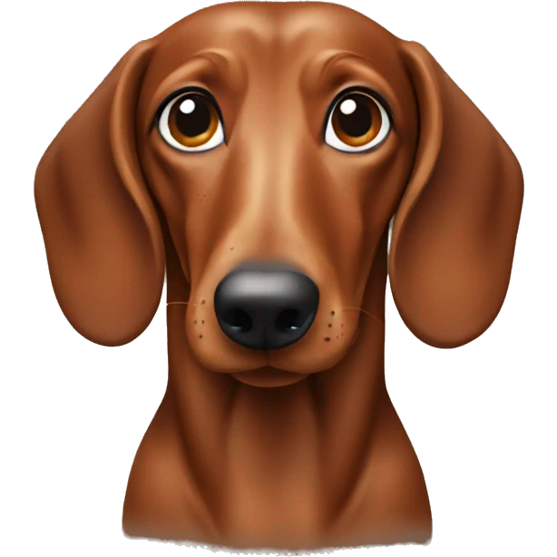 brown dachshus emoji