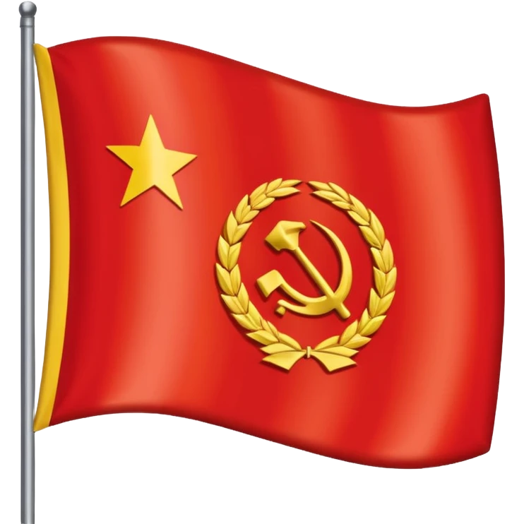Es soll die ddr für lage sein als emoji Eins zu eins die flagge der ddr, schwarz roth gold und in der mitte dieses sozialistische ddr-zei emoji