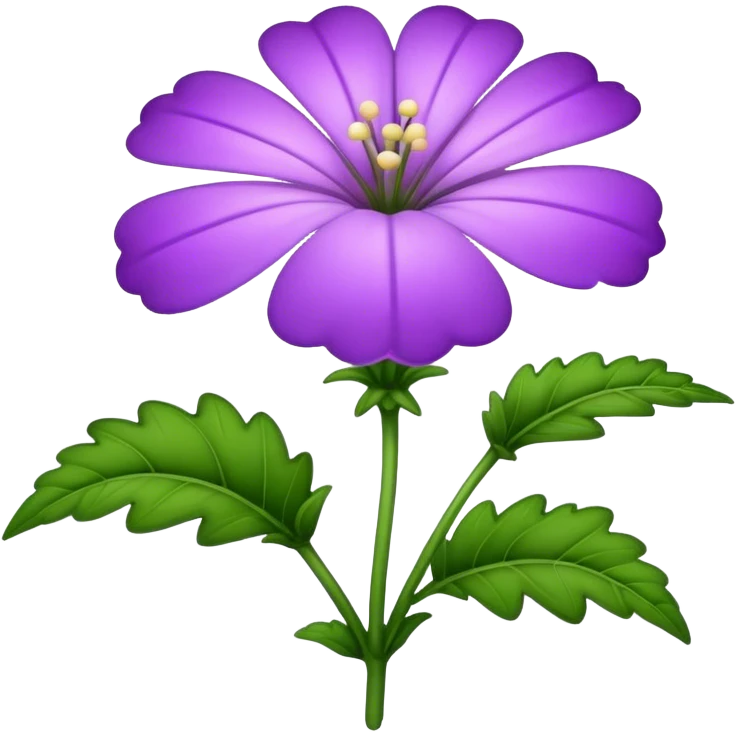 big single verbena flower emoji
