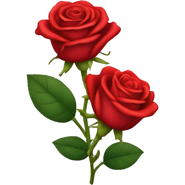 red roses emoji