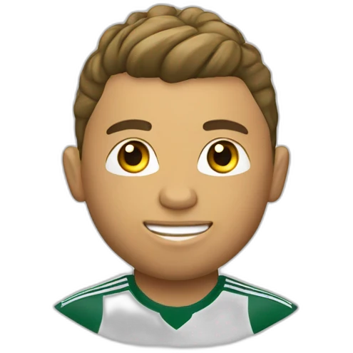 Ronaldo avec ballon d'or emoji