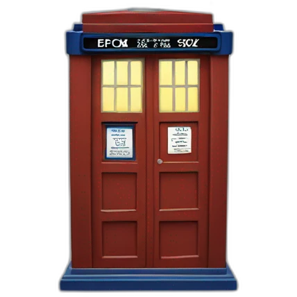 christmas tardis emoji