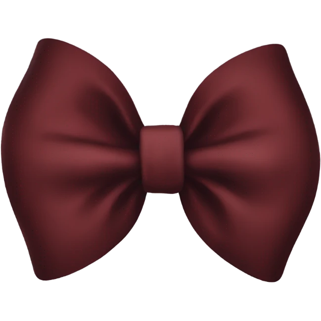 dark red bow emoji