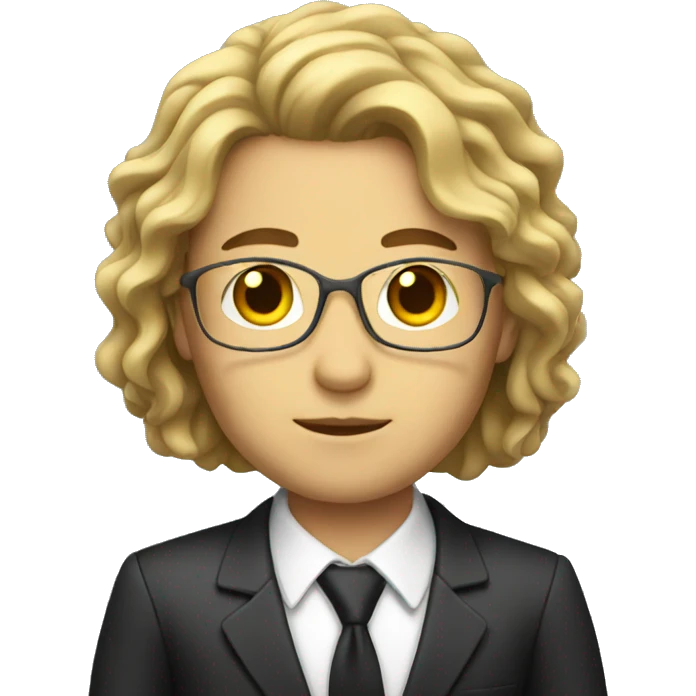 Prosecutor with long hair emoji