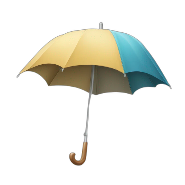 castor sur un parapluie emoji