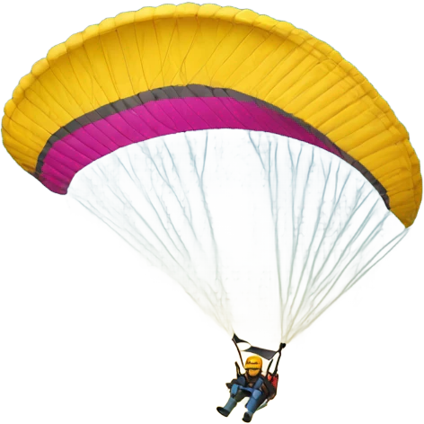 paragliding flight emoji