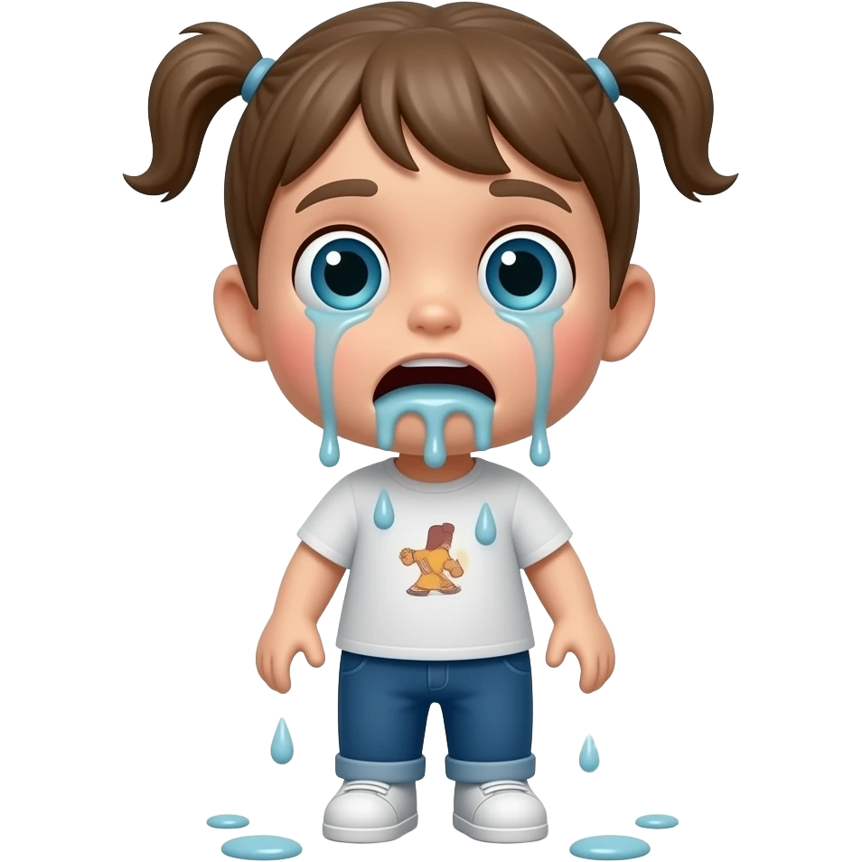 the doll is vomiting emoji