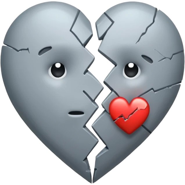 broken heart sticked together (divorce) emoji