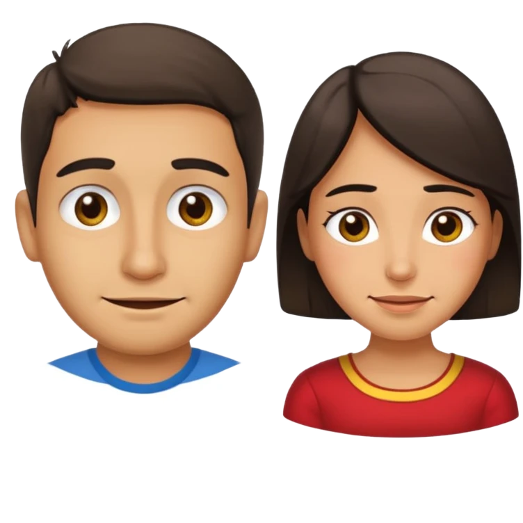 a happy and a sad spanish emoji emoji