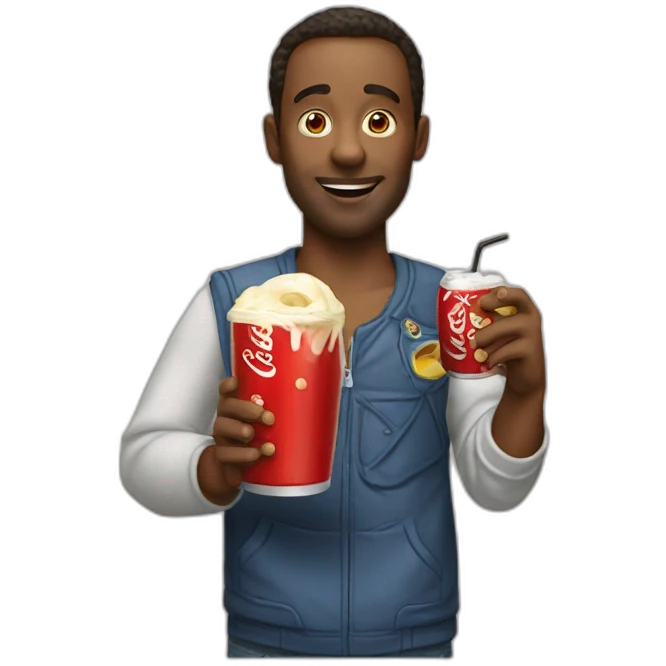 Moorey drink a coca emoji