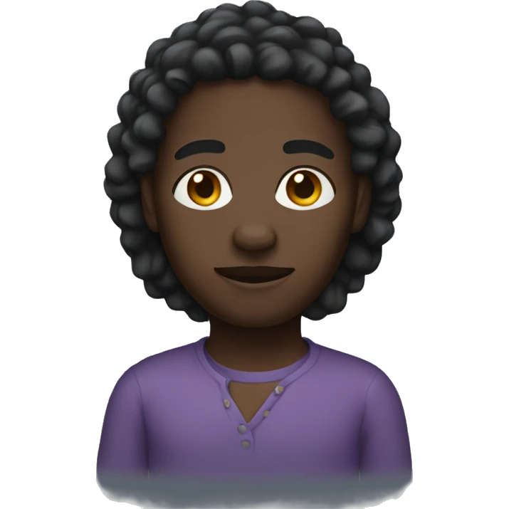 black skin tone dreadhe emoji