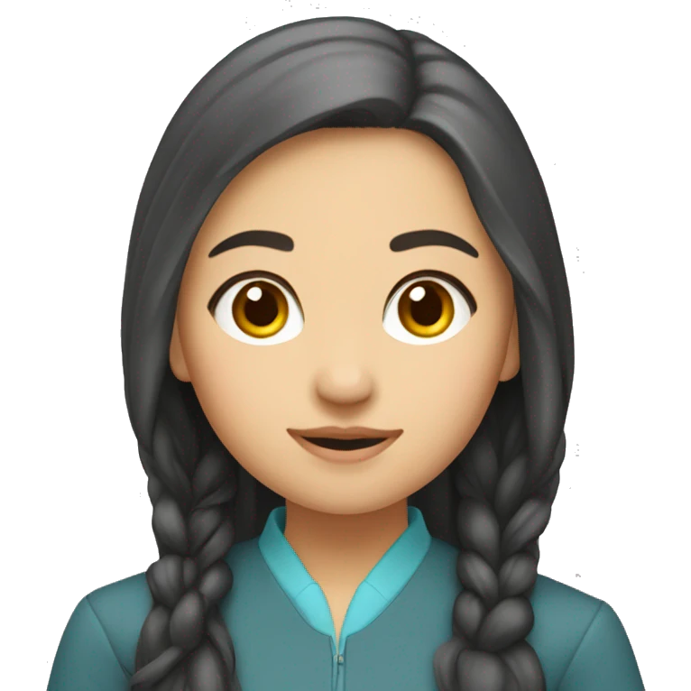 Kazakh university girl emoji