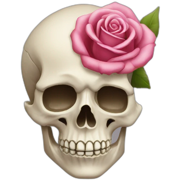 tête de mort rose emoji
