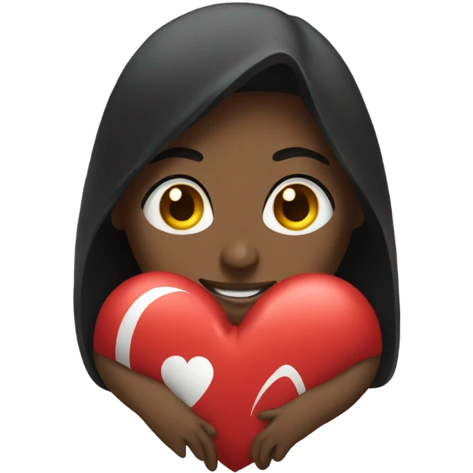 athlete with a heart emoji