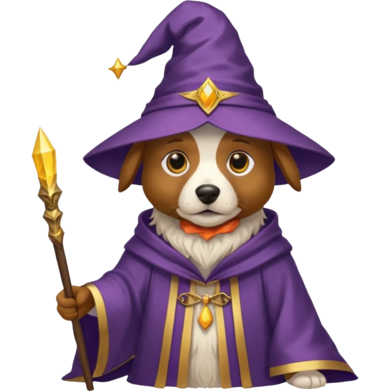 Dog wizard emoji